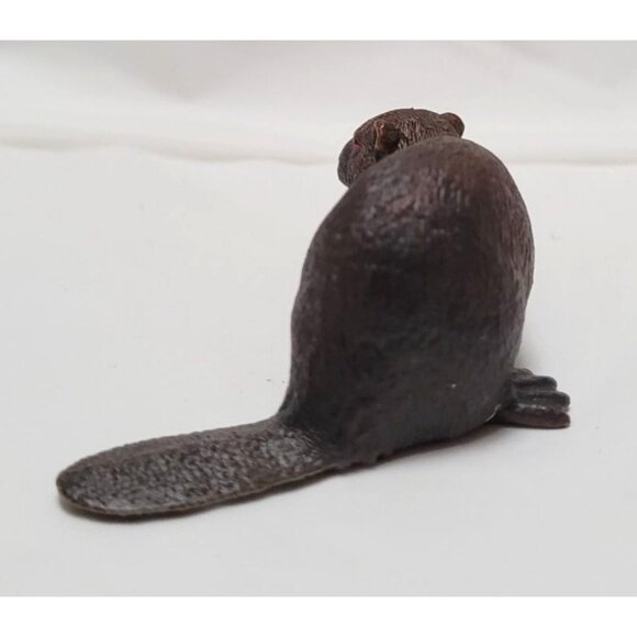 Schleich 2012 Brown Resin Beaver Figurine Toy #14693 Retired - Picture 3 of 7